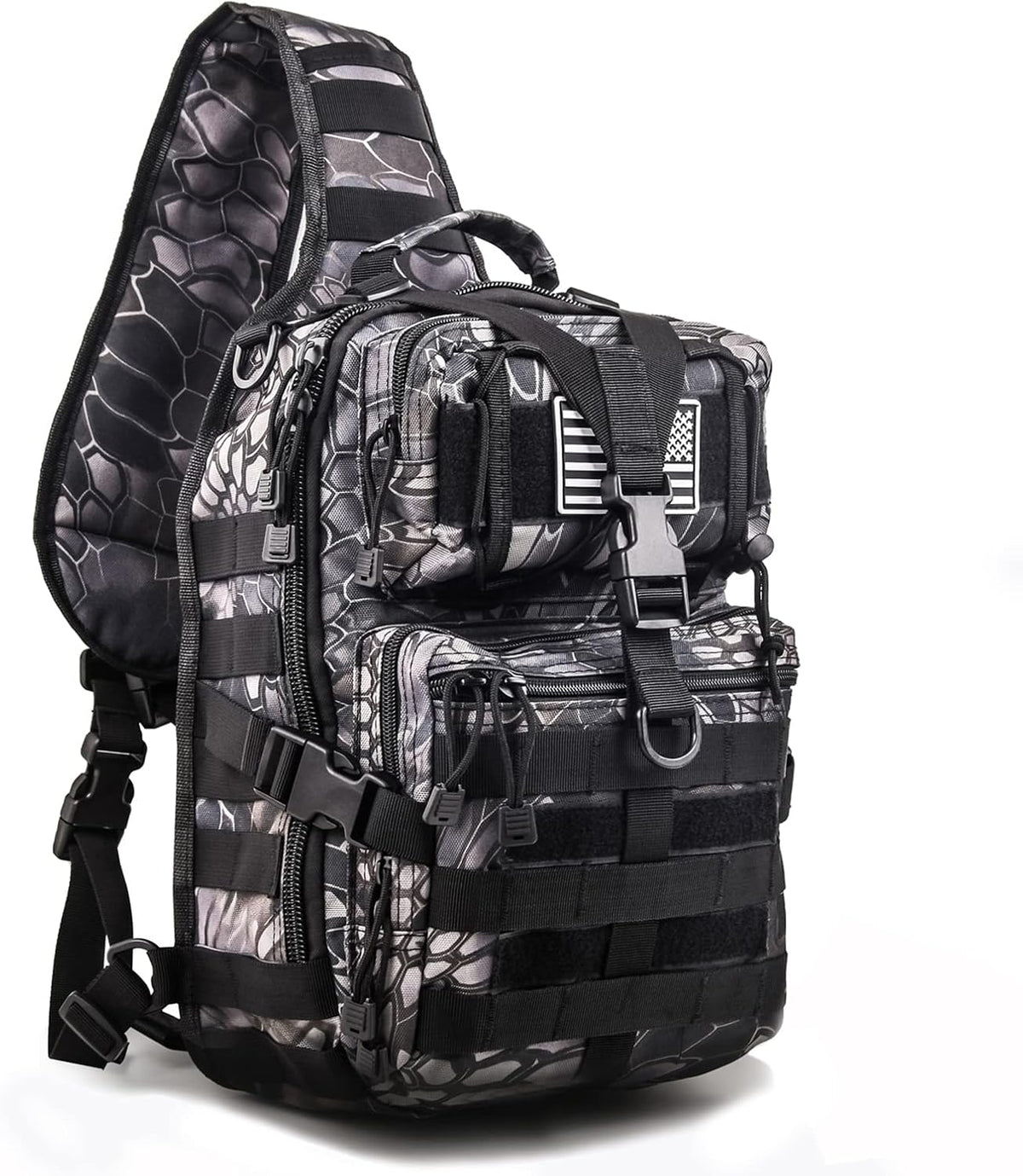 hopopower Tactical Sling Bag Pack Military Rover Shoulder Backpack EDC Assault Range Bag, Water-Resistant