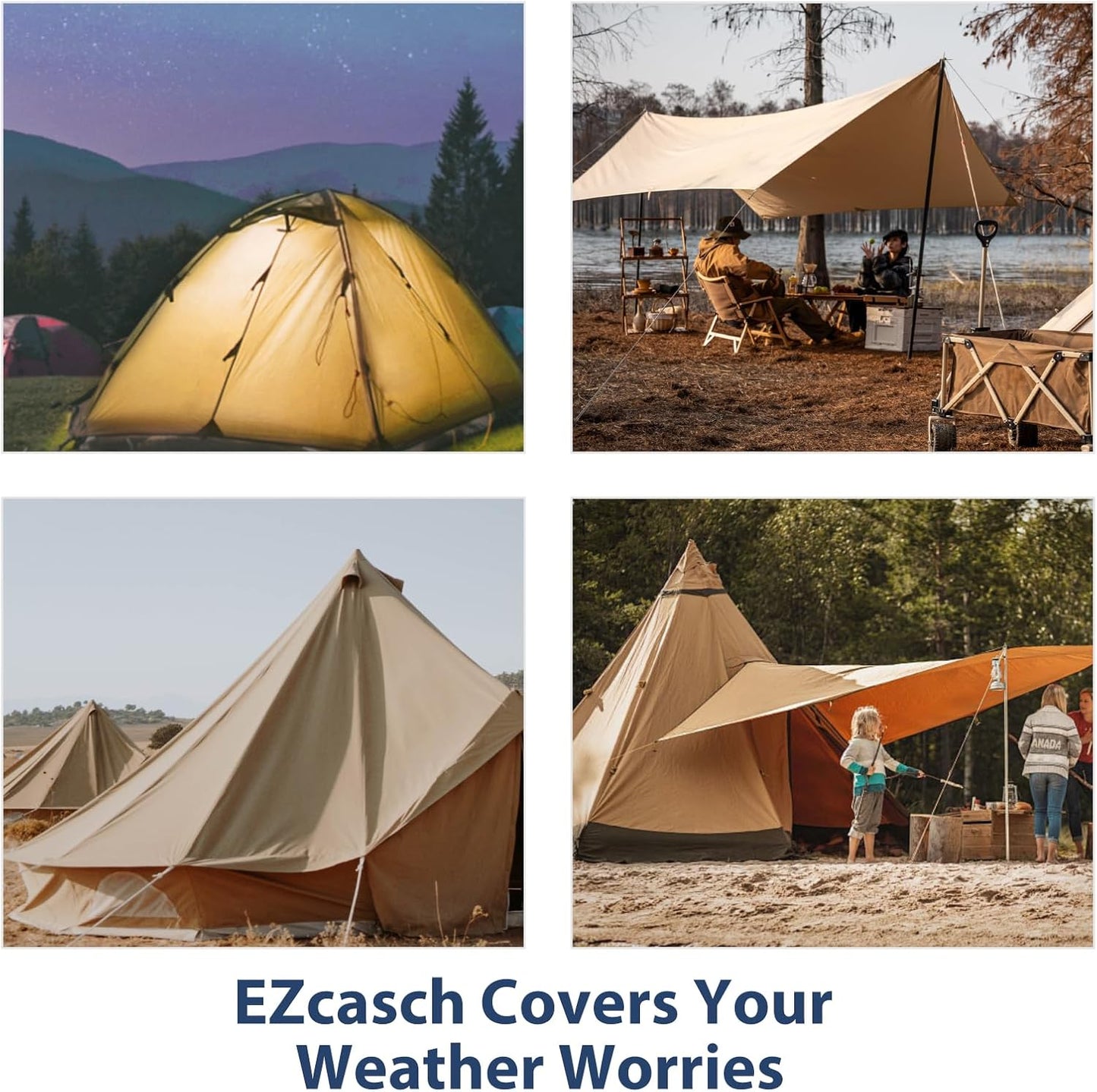 10’x20’ Canvas Tarps Heavy Duty Waterproof Tarpaulins with Aluminum Grommets,UV Resistant, 22Mil Multipurpose Drop Cloth, 14oz Cover Sheet for Outdoor and Indoor Use with Ropes Yellow