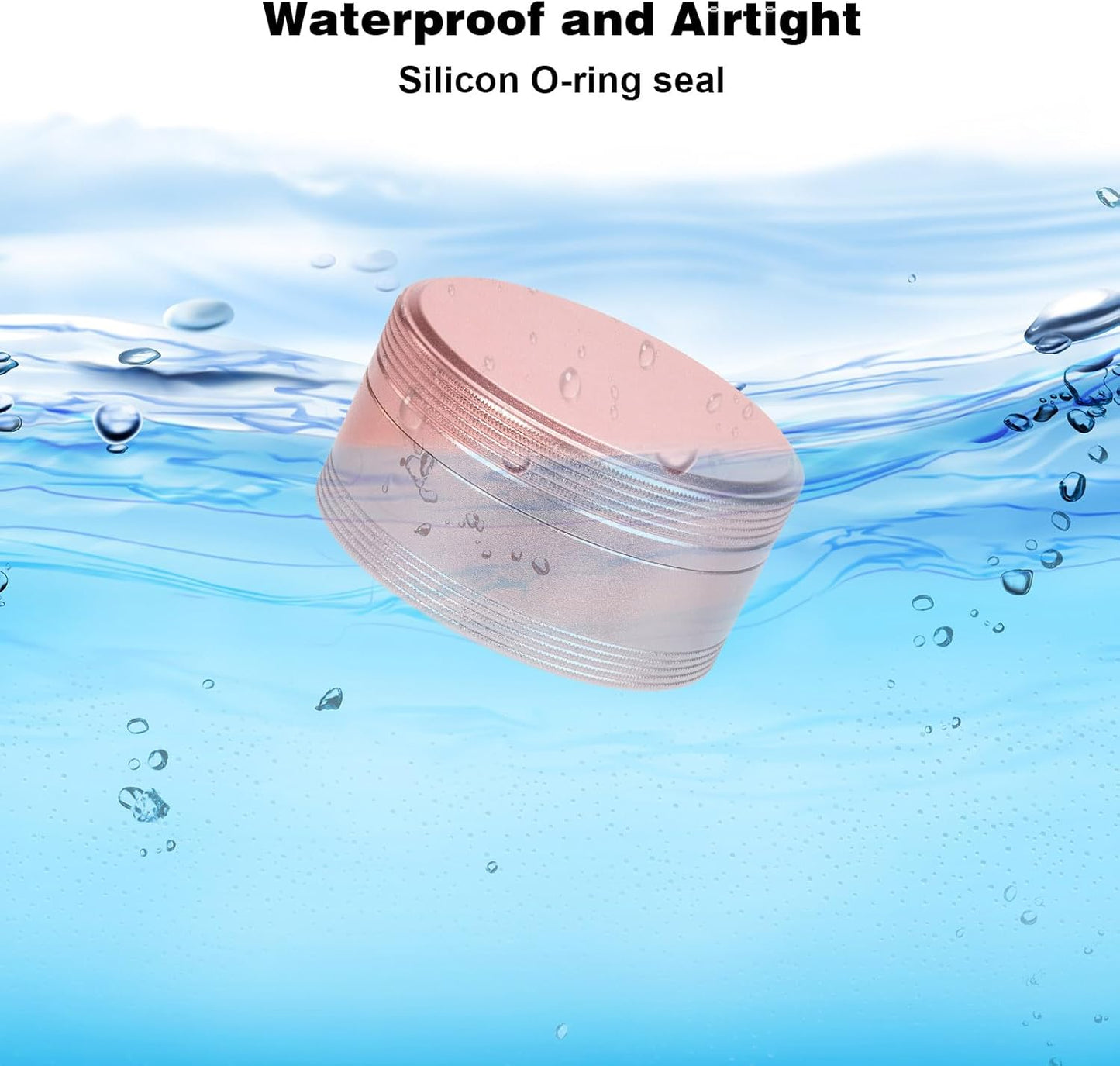 Metal Pill Container Pill Case - Waterproof Pill Box for Daily Travel, Single Pill Hplder for Pocket Purse, Portable Medicine Organizer, Ideal for Medication Fish Oils, Unique Gift Pink