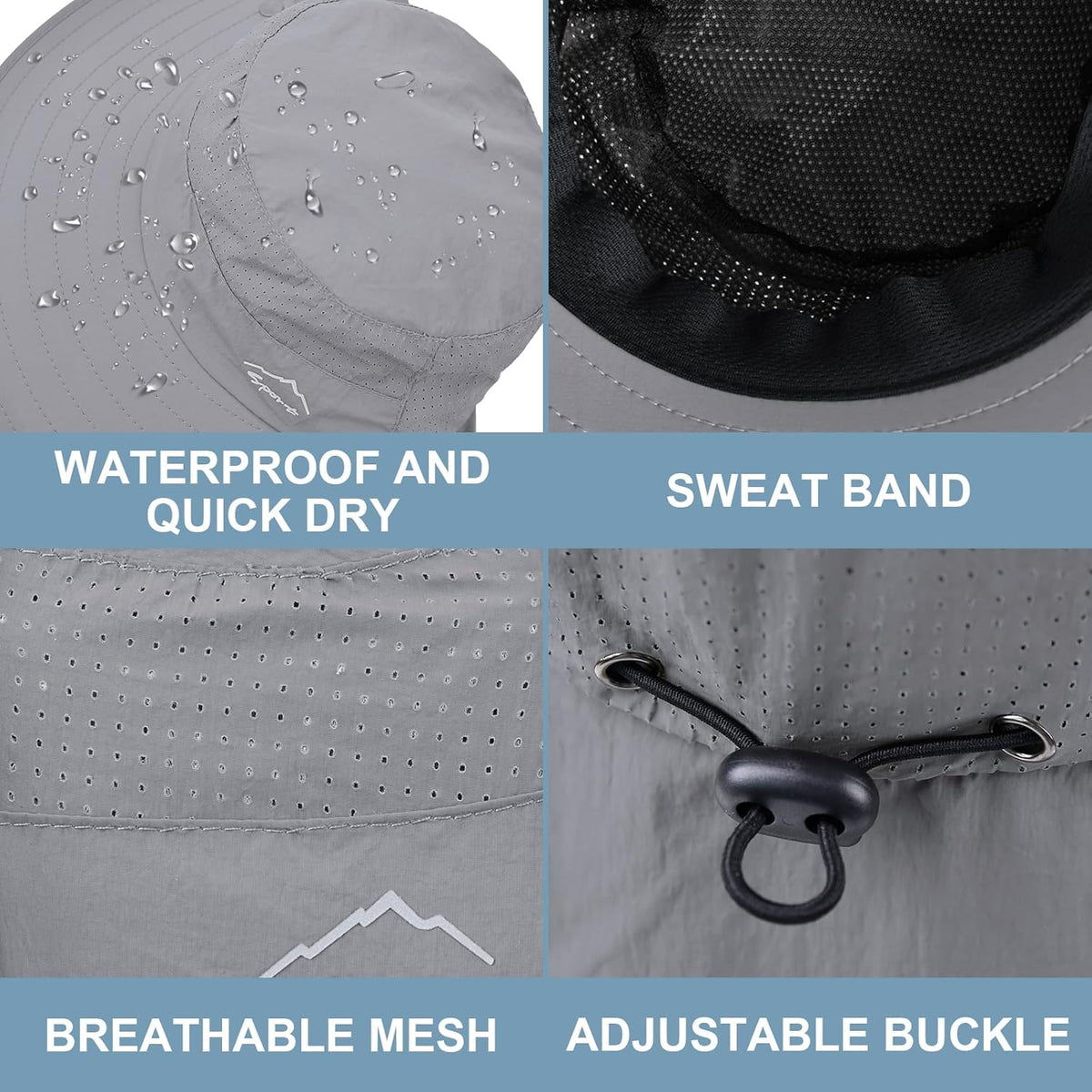 Sun Hat for Men Women with Neck Flap,UPF 50+ UV Protective Hiking Fishing Hats,Wide Brim Sun Hat for Women&Men