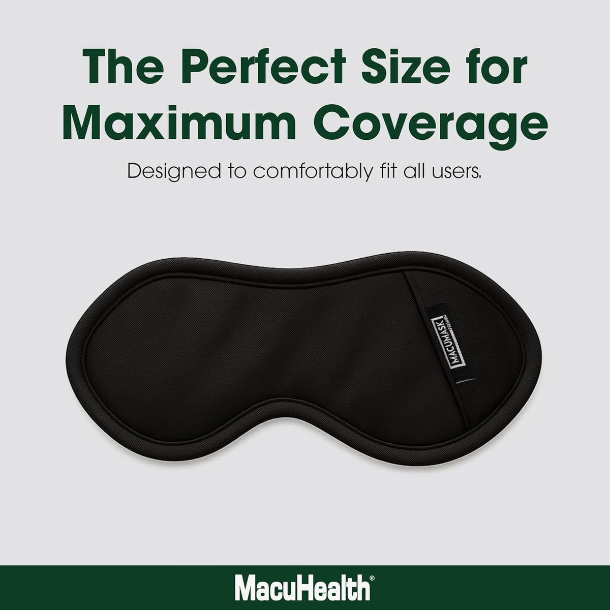 Macuhealth MacuMask - Moist Heat Eye Compress for Dry Eyes, Blepharitis, MGD & Digital Eye Strain, Adjustable Strap, SterilEyes Technology, Microwave & Freezer Safe, Hot or Cold Compress (Premium)