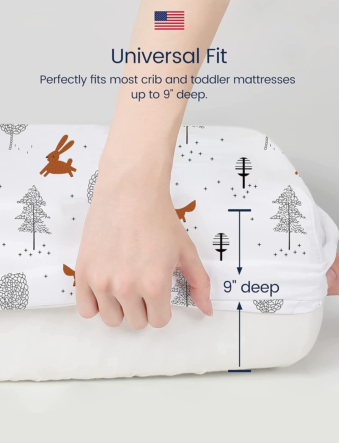TotAha Crib Sheets for Boys, Premium Stretchy Farm Crib Sheet Fitted, Buttery Soft Truck Crib Mattress Sheets, Calming Effect, All-Season Jersey-Knit 28 X 52 X 9'' Extra Deep Pocket Halloween Pumpkin