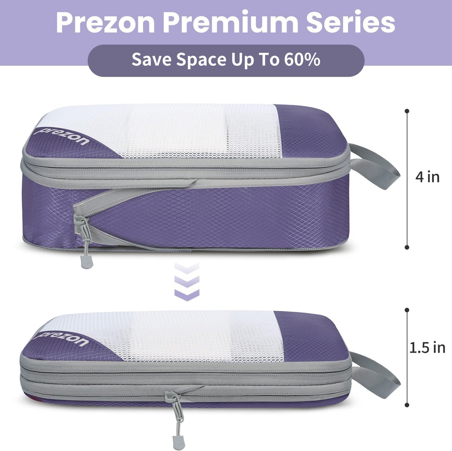 8 Set/6 Set/4 Set Compression Packing Cubes for Travel, Lightweight Vacation Travel Essentials, Travel Accessories for Suitcase Organizer Bags Set, Durable Luggage Organizer