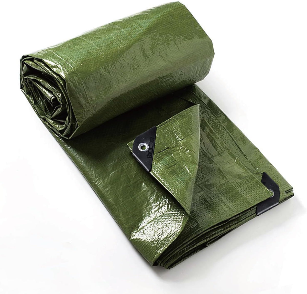 GUARD SHIELD Tarp Green 9x12 Feet Multi Purpose Waterproof Poly Tarp Cover 5mil (2-Pack)
