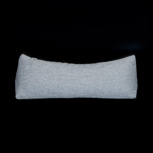 Buckwheat Neck Support Pillow Cervical Neck Cylinder Bolster Pillow,Buckwheat Hulls Adjustable Roll Pillow,Neck Pain Relief for Back and Side Sleepers Round Pillows for Lunch Break Grey, 6*15 inch