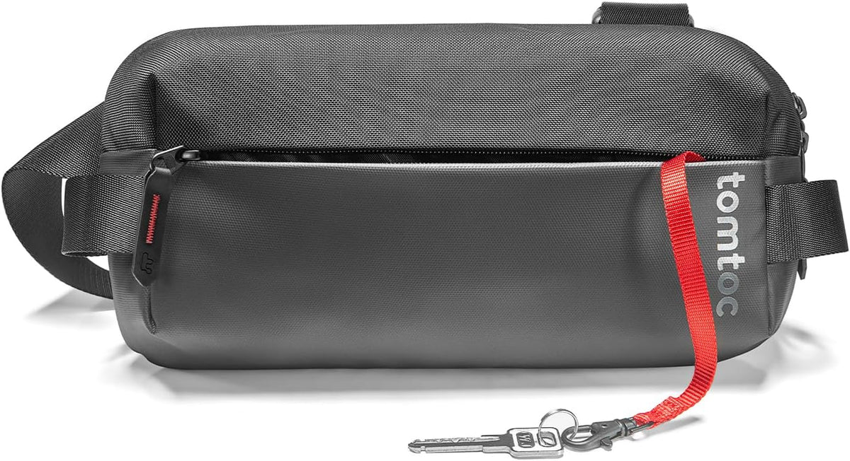 tomtoc Compact EDC Sling Bag, Minimalist Chest Shoulder Backpack Crossbody Bag for Men Women, Lightweight Carry Casual Bag