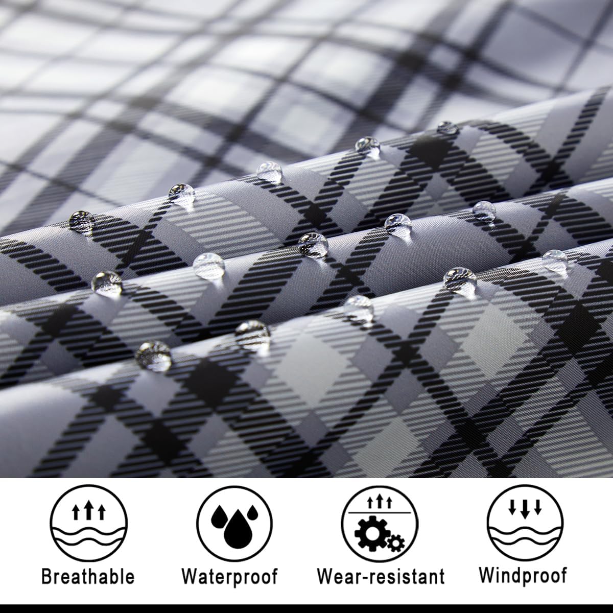 salamra Hooded Rain Poncho Waterproof Raincoat Jacket for Men/Women/Adults with Pocket