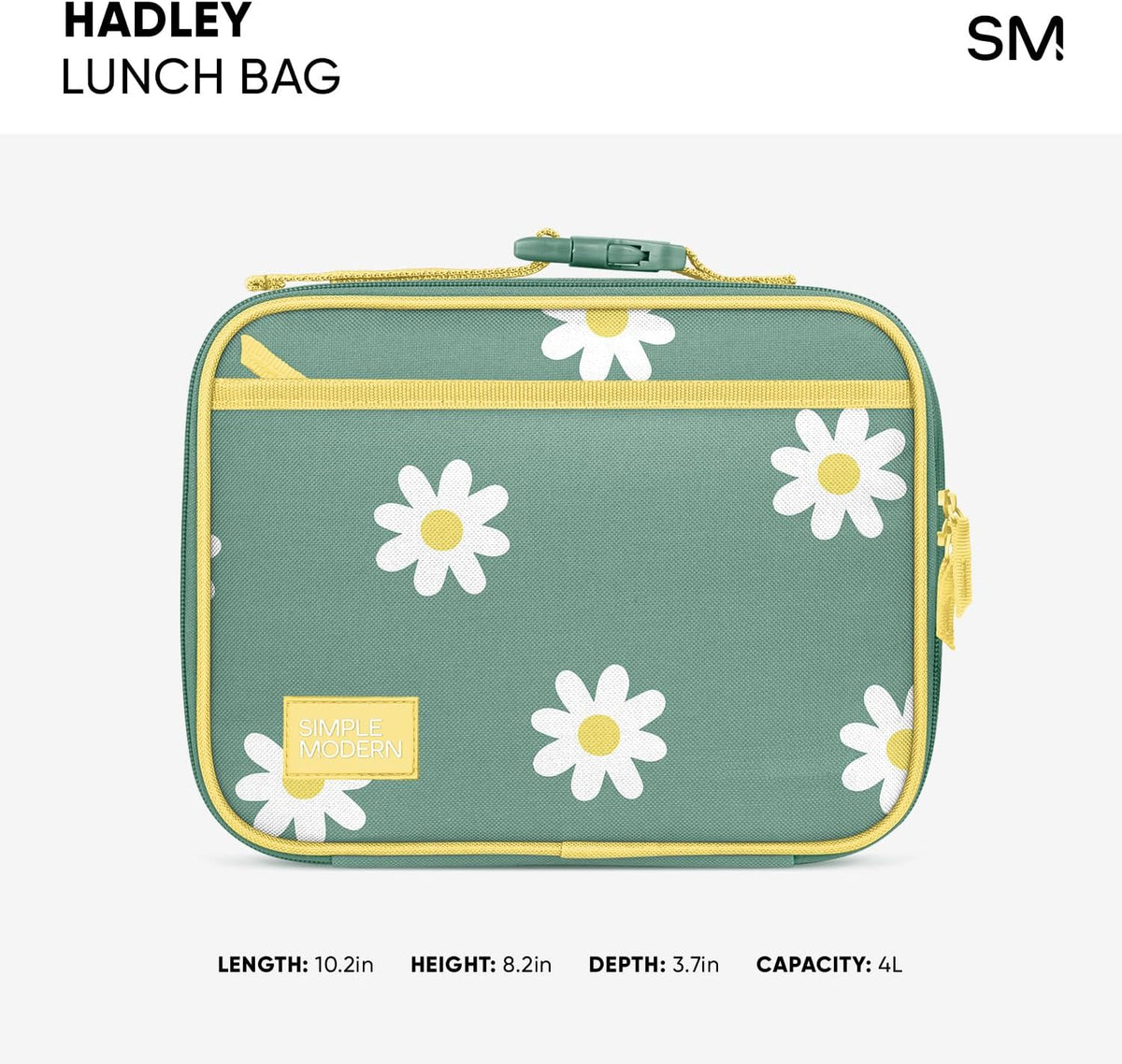 Simple Modern Disney Pixar Kids Lunch Box for School | Reusable Insulated Lunch Bag for Toddler, Girl, and Boy | Exterior & Interior Pockets | Hadley Collection | Pixar Mashup on Blue