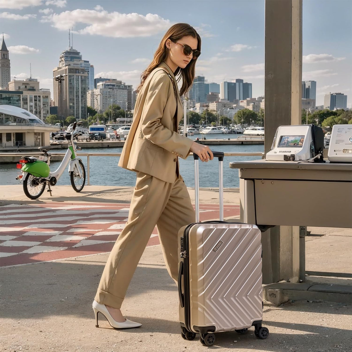 Luggage Sets 3 Piece,Suitcases with Wheels,Carry On Luggage Set 22x14x9 Airline Approved,Hardshell Luggage Sets With TSA Lock,20 Inch Carry On Suitcase
