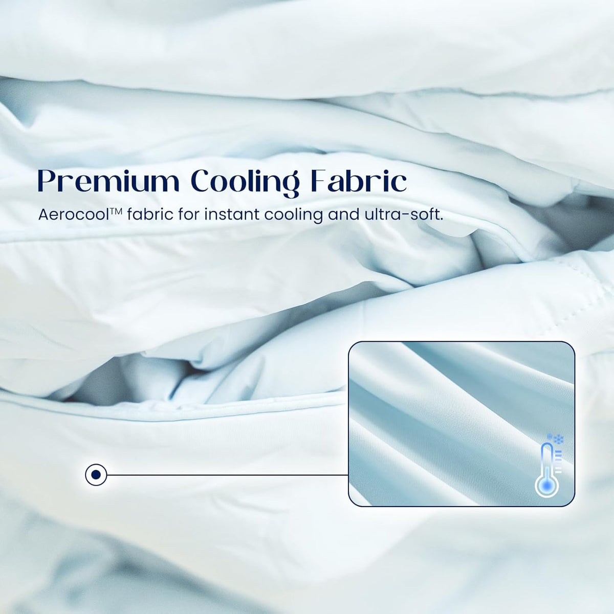Dream Valley® Outlast® Deepsleep Cooling Comforter, Twin Size, NASA-Grade Space Technology Cooling Blanket for Hot Sleepers Night Sweats, Q-Max > 0.45 Aerocool™ Breathable, Lavender Fog, 68"x90"