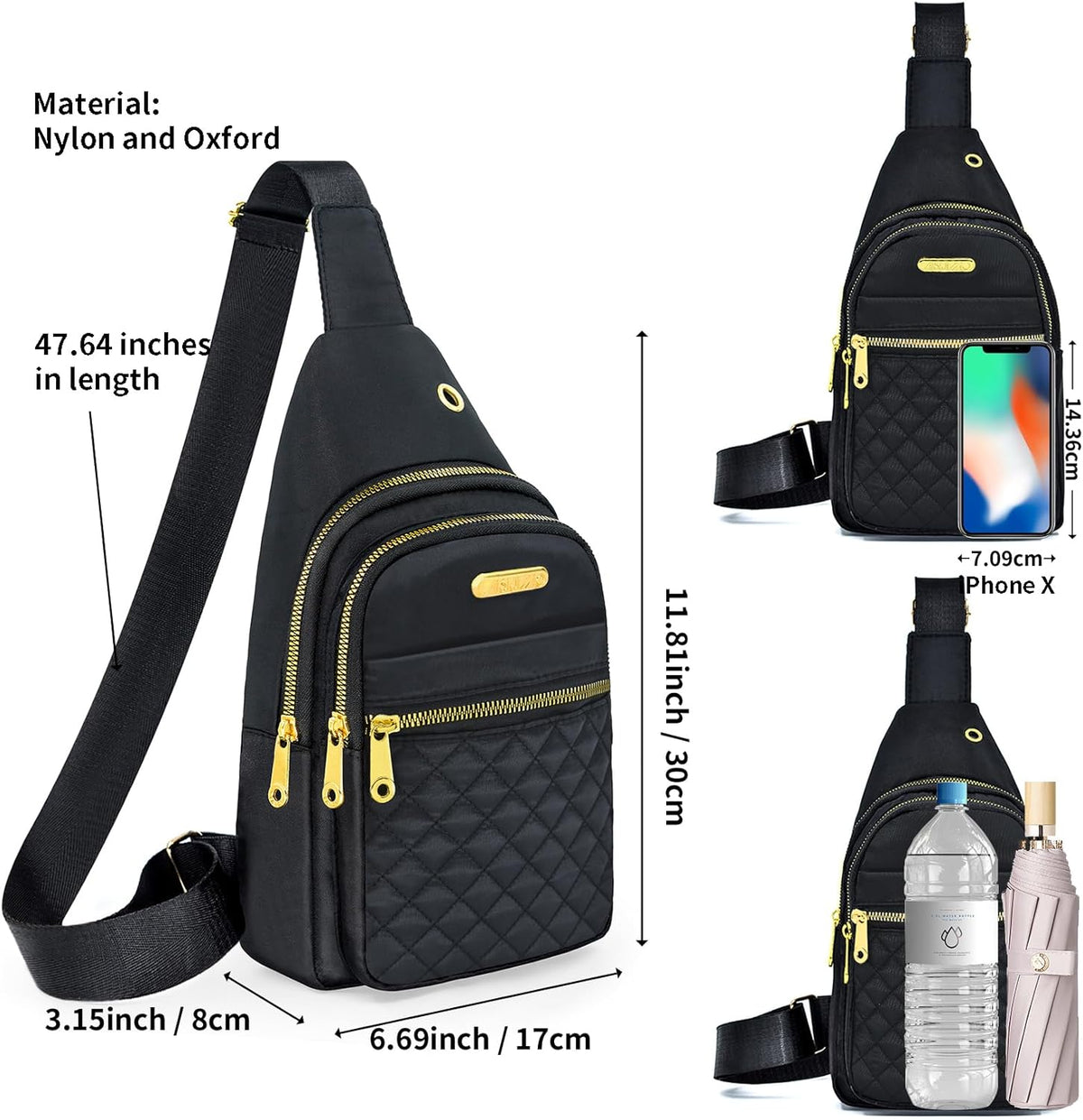Small Sling Bag For Women Men Casual Crossbody Sling Backpack