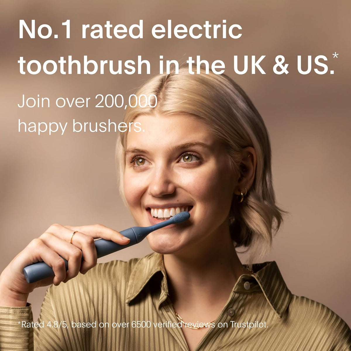 SURI Electric Toothbrush - Sustainably Designed In California. Electric Toothbrushes Adults. Durable Slim Sonic Travel Tooth Brush. 40-Day Battery
