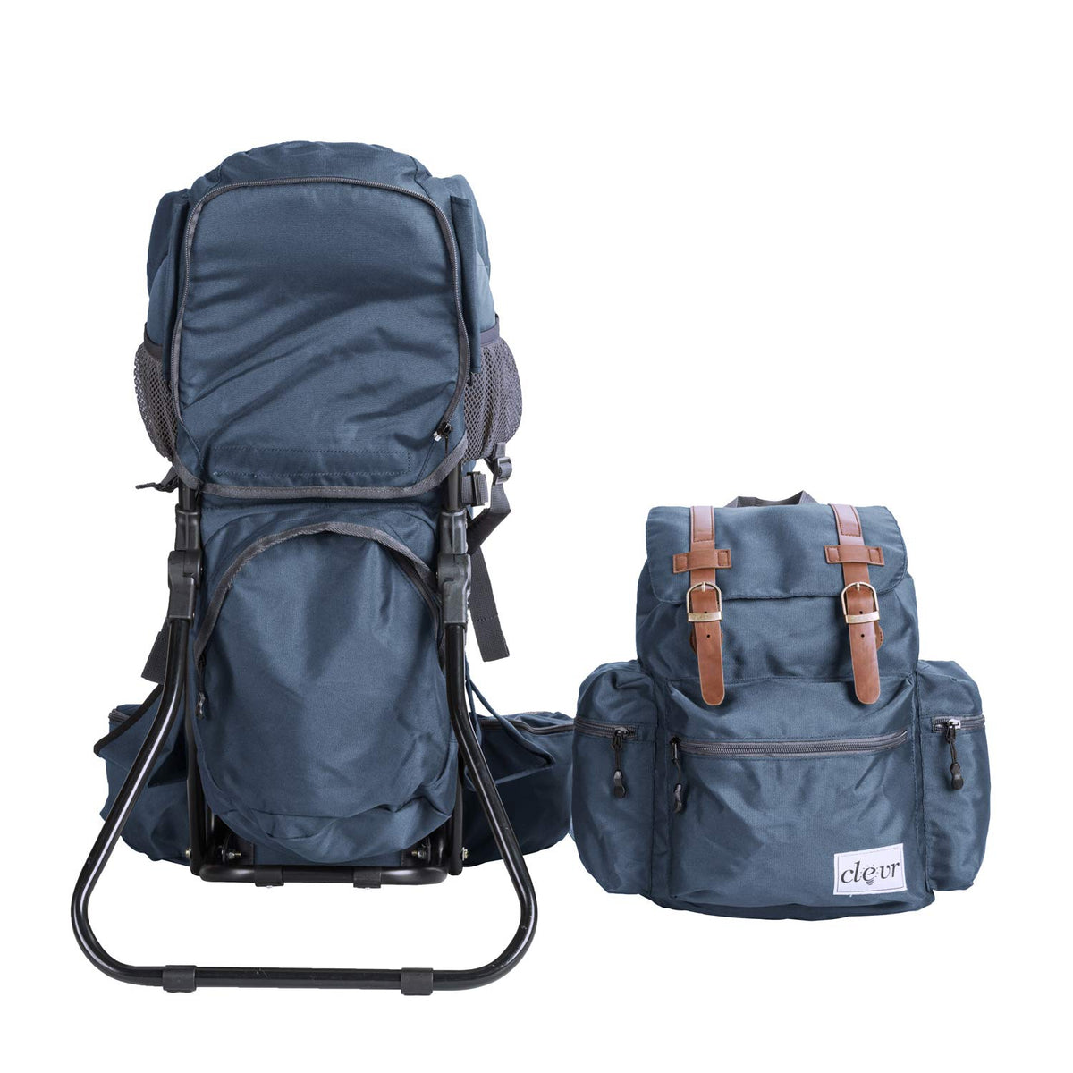 ClevrPlus Urban Explorer Child Carrier Hiking Baby Backpack, Marine Blue