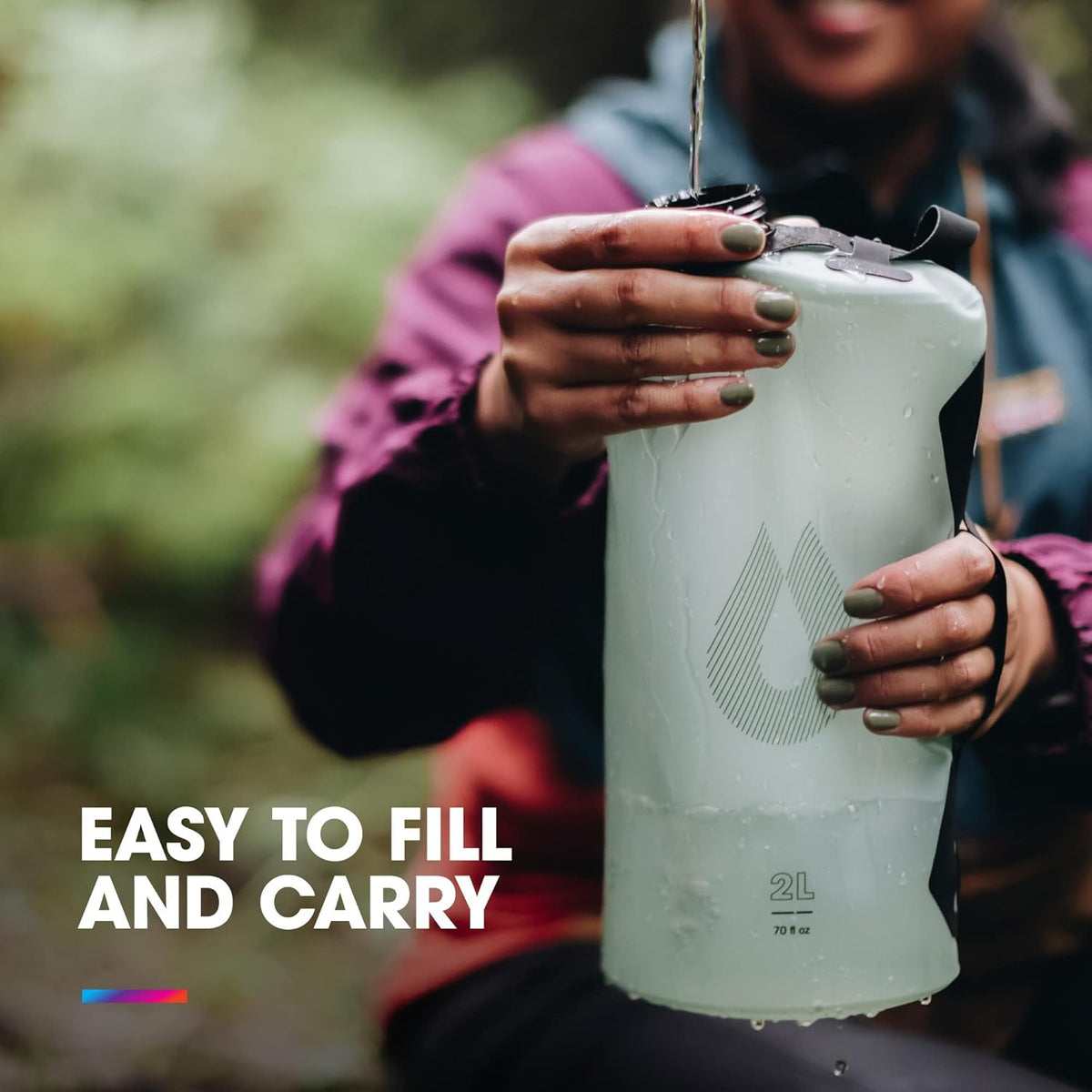 HydraPak Seeker - Collapsible Water Storage (6 Liter)- BPA & PVC Free Camping Hydration Reservoir Bag