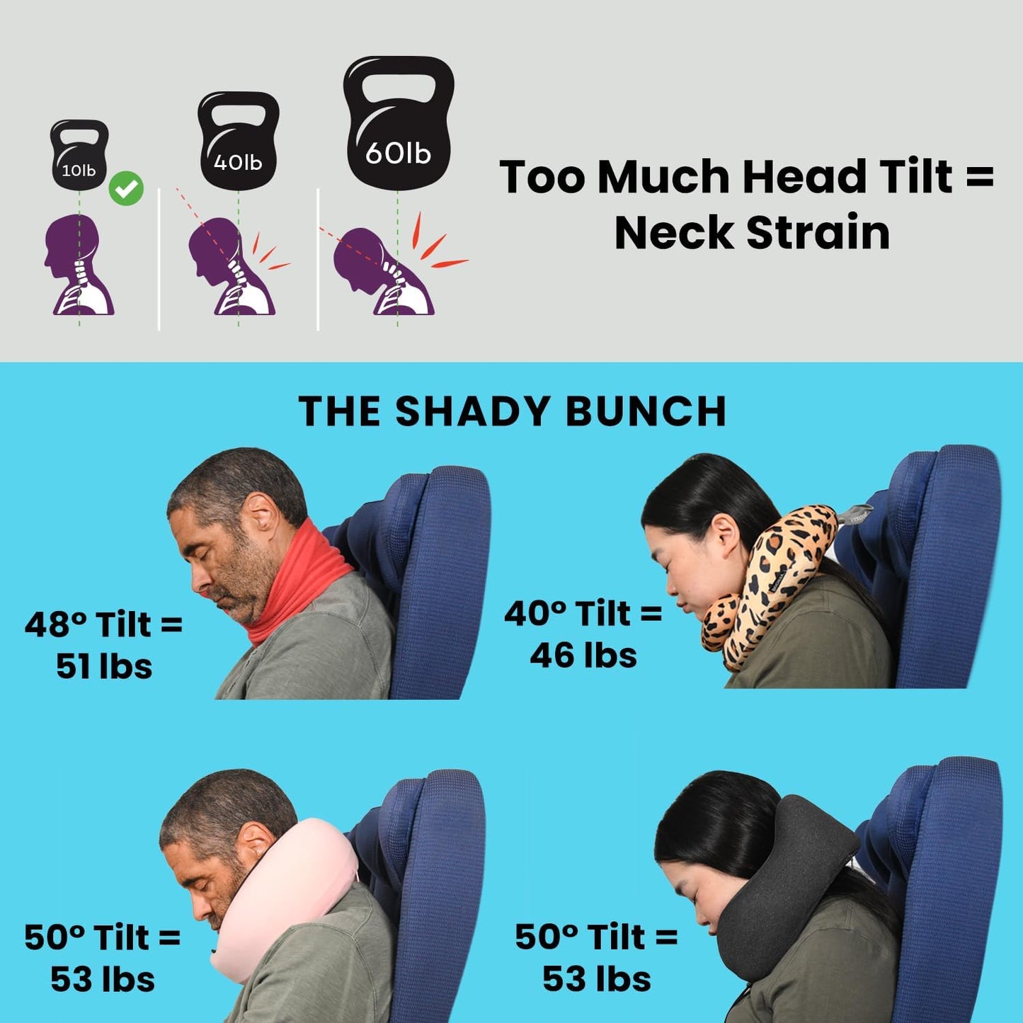 Cabeau Travel Pillow for Long Flights – Evolution X - Memory Foam Neck Support - Comfort On-The-Go for Airplane, Train, and Car (Turquoise)