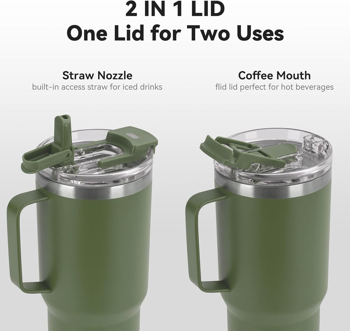 HASLE OUTFITTERS 30oz Tumbler With Handle, Insulated Travel Coffee Mug With Straw Leak-Proof Double Wall Stainless Steel Vacuum Tumblers Metal Cup with Straw for Hot and Cold Drink