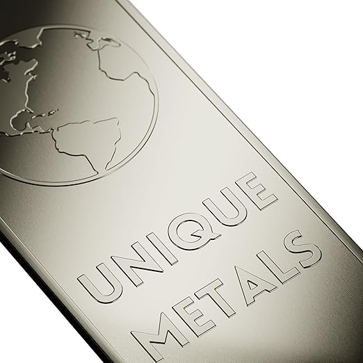 1 Pound Molybdenum Bar Paperweight Bullion with Element Design .999 Pure Molybdenum | Made in USA by Unique Metals
