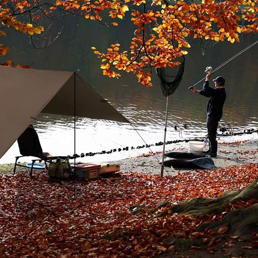 KALINCO Tent Tarp, Picnic Mat Camping Tarp Tent Hammock Tarp, pu Waterproof Camping tarp Tent Rain Fly Picnic Mat Survival Shelter Sunshade