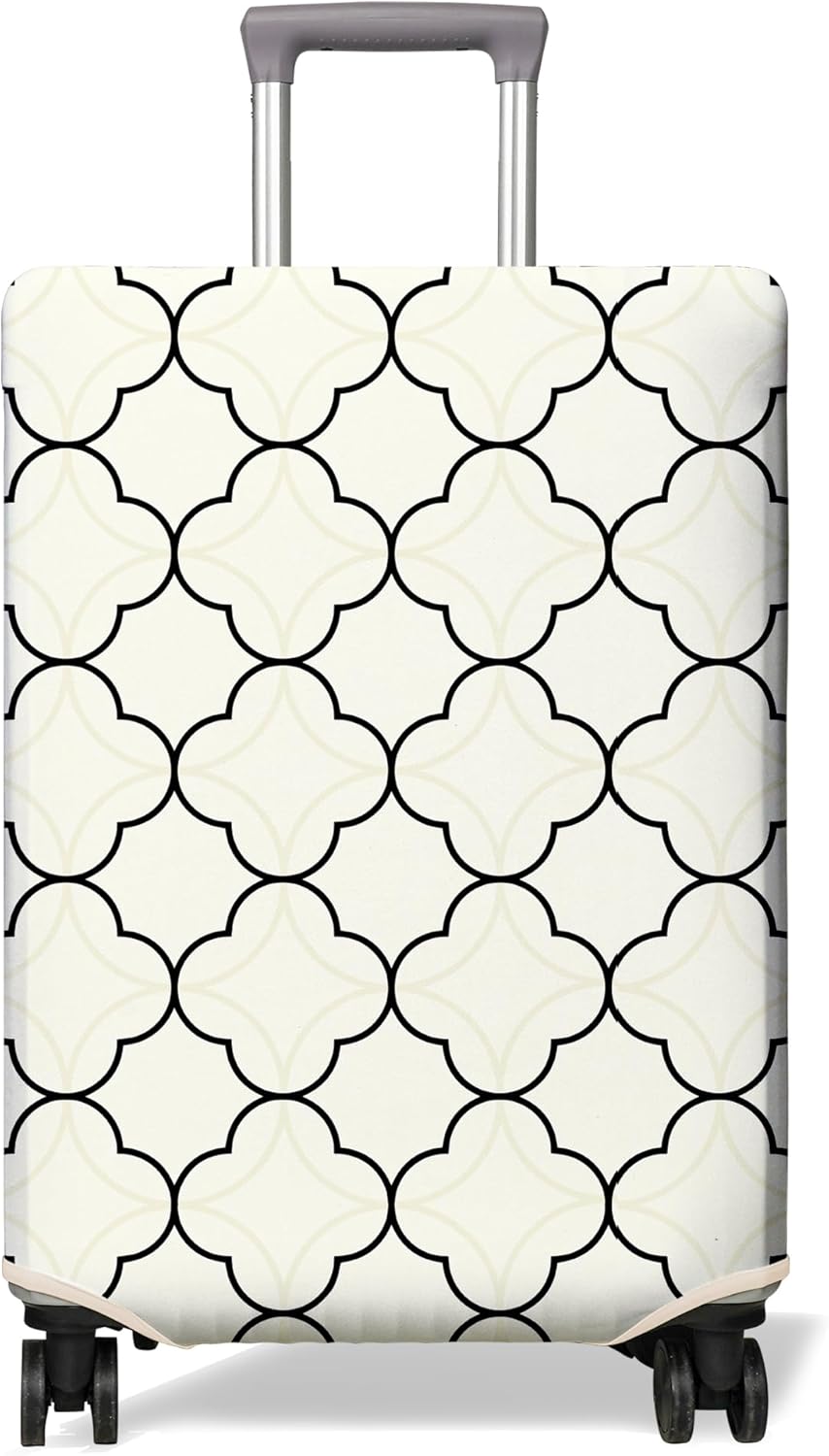 Travel Luggage Cover Suitcase Protector Fits 18-32 Inch Wheel Covers PatternedTravel Related Items Flower Luggage Protector Elastic XL