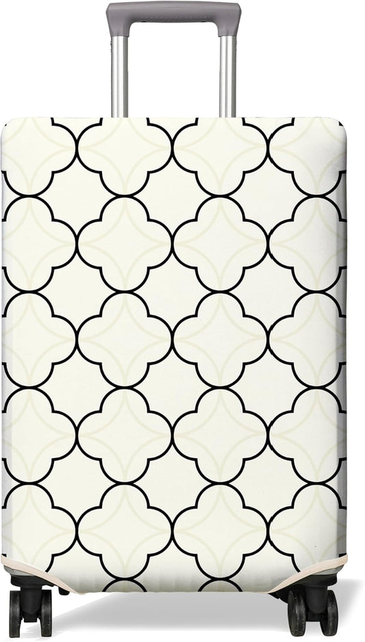 Travel Luggage Cover Suitcase Protector Fits 18-32 Inch Wheel Covers PatternedTravel Related Items Flower Luggage Protector Elastic L