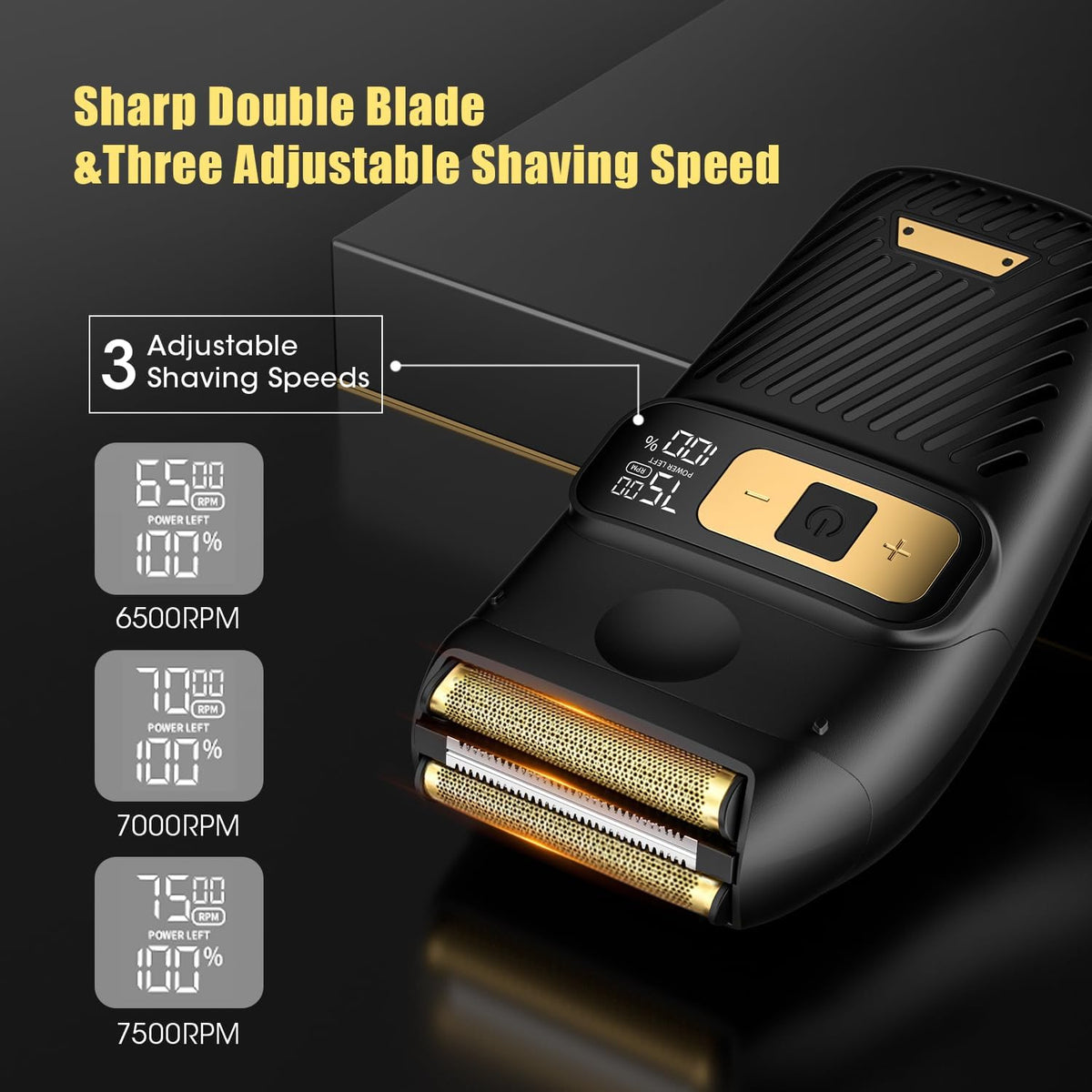 RESUXI Hair Clippers for Men Cordless Hair Trimmer Electric Shavers for Men Set,Professional Barber Clippers for Haircut Grooming Kit+Foil Blade Shaver+Zero Gapped Trimmer,Gift for Him
