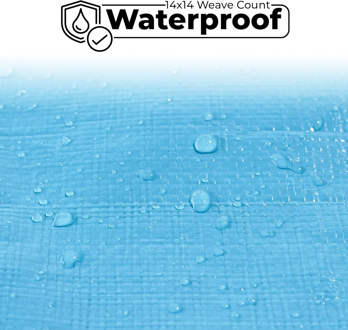 Tarps Heavy Duty Waterproof 20x40-12 mil Thick Camping Tent - Blue Tarp 20x40 UV Resistant, Rip & Tear Proof with Metal Grommets – Multipurpose Use for Camping, Tent, Boat, RV, Car, & Pool Cover