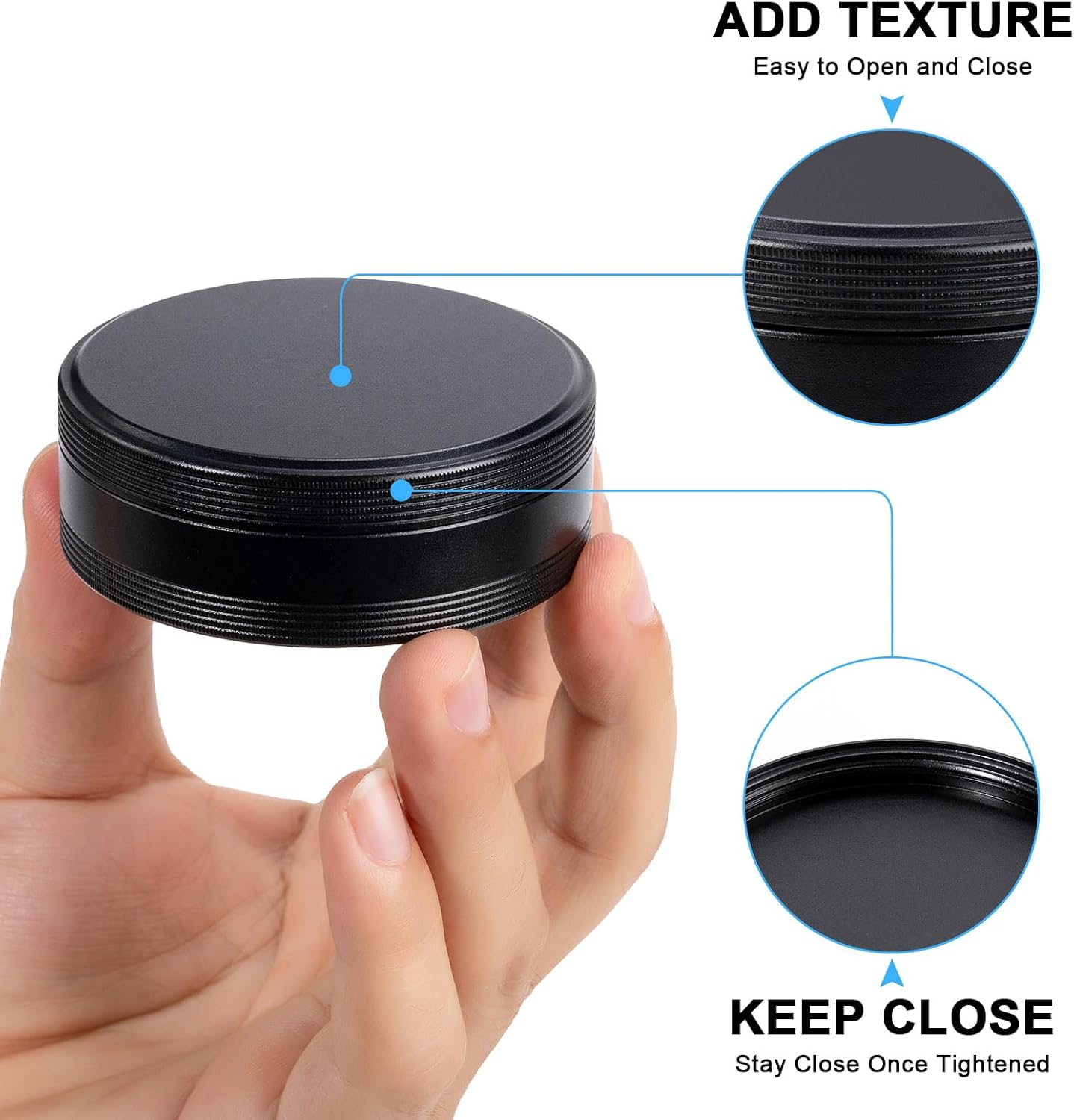 Pill Box 3 Compartment - Metal Travel Pill Case for Pocket or Purse, Portable Waterproof Medicine Pill Organizer Holder Daily Pill Container for Medication, Vitamin, Fish Oil