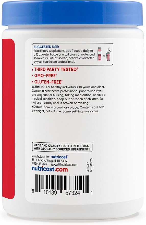 Nutricost Electrolyte Complex Powder (60 Servings, Fruit Punch) - Hydration Supplement Drink Mix with Vitamins and Minerals