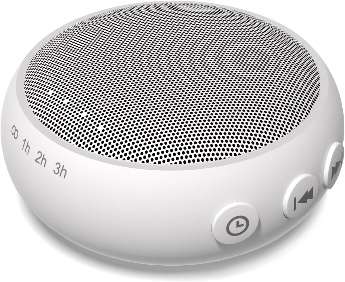Sleep Sound Machine White Noise Machine with 32 Calming Sounds 36 Volume Levels Pink Brown Noise Machine for Baby Kid Adult with 4 Timer Noise Canceling Machine for Office Privacy (U-White)