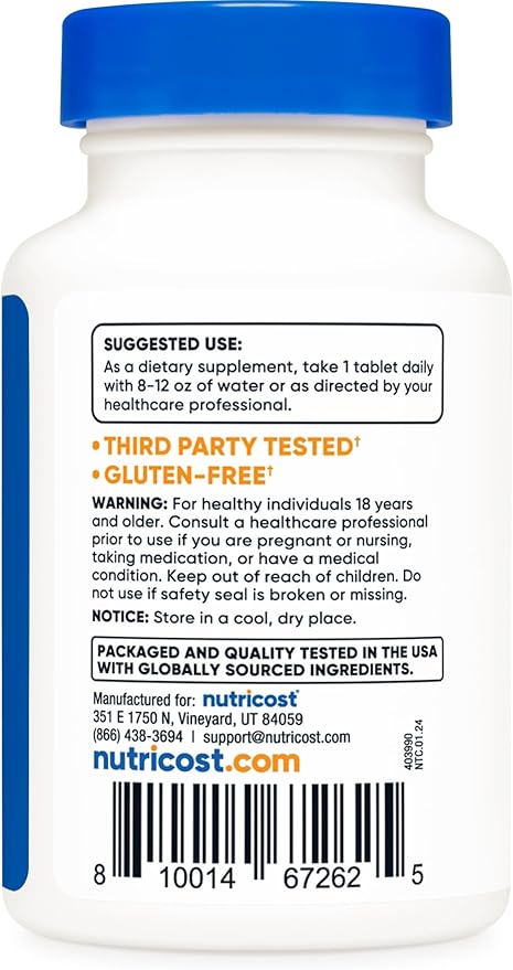 Nutricost Kelp Tablets, 325mcg of Iodine, 240 Tablets - Non-GMO, Gluten Free