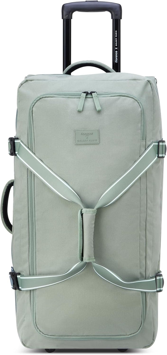 florence by mills Women's Two Wheel Rolling Travel Duffle Bag
