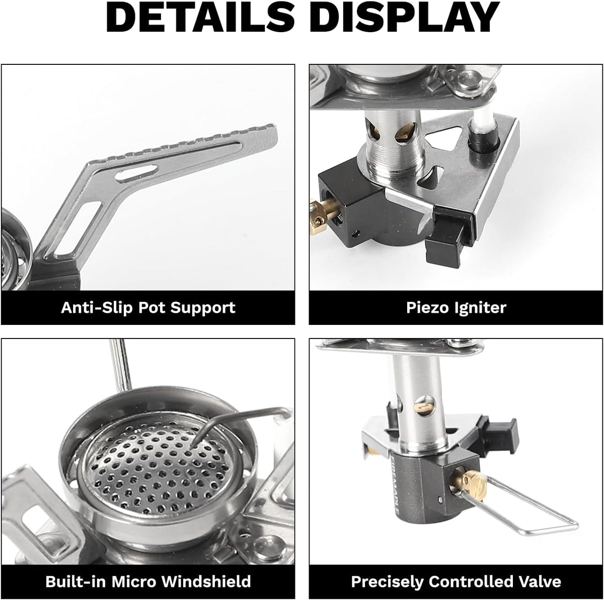Fire-Maple Torch Gas Stove – Ultralight Backpacking Camping Stove, Built-in Piezo Ignition, Stainless Steel & Aluminum Alloy, Compact & Portable, Ideal for Hiking & Outdoor Cooking