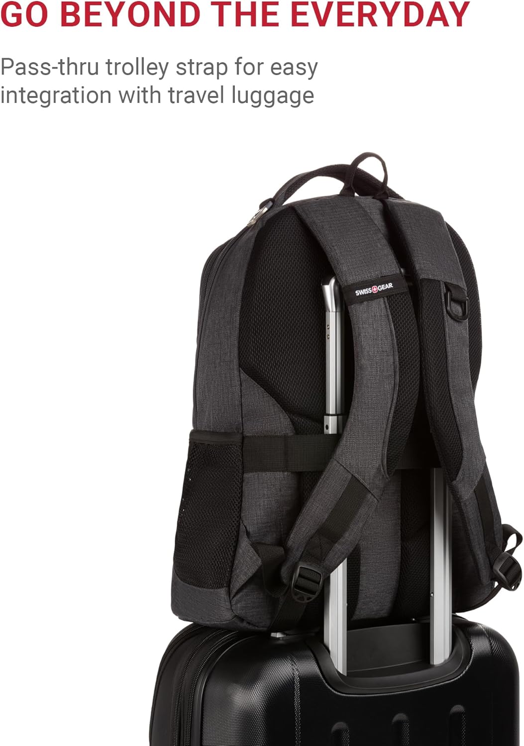 SwissGear Cecil 5505 Laptop Backpack, Light Grey, 18-Inch