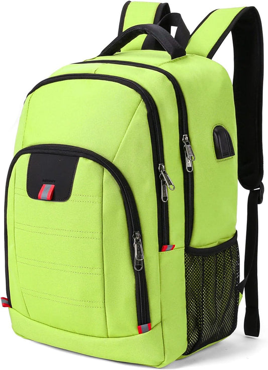 Laptop Backpack for Men, Large Anti-Theft Business Travel Backpack with USB Charging Port, Water Resistant College School Computer Bag for Men/Women for 17 Inch Laptop and Notebook