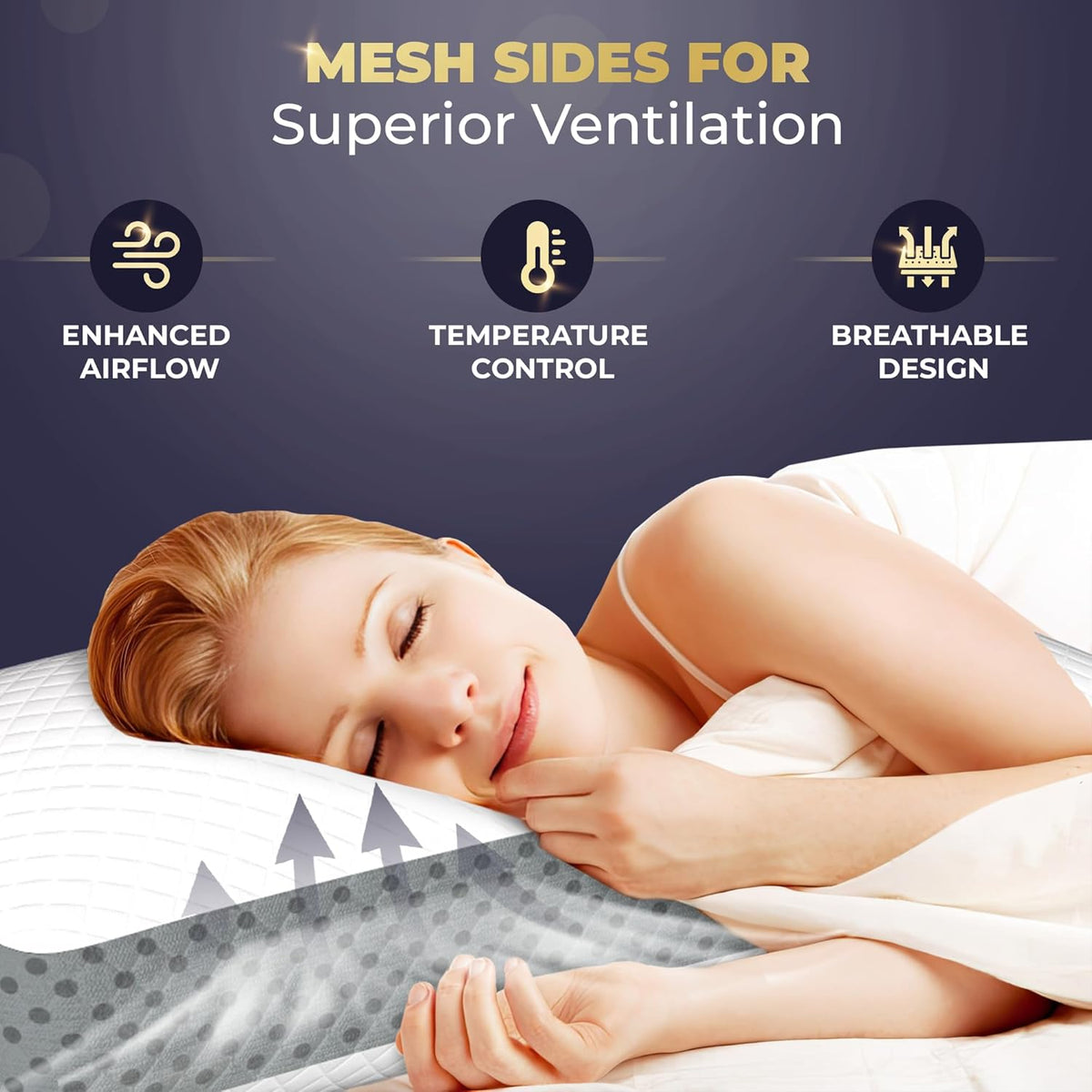 Royal Therapy Memory Foam Pillow, Neck Pain Relief, for Neck and Shoulder Pain, Side Sleeper, Cervical, Pillow Sleeping