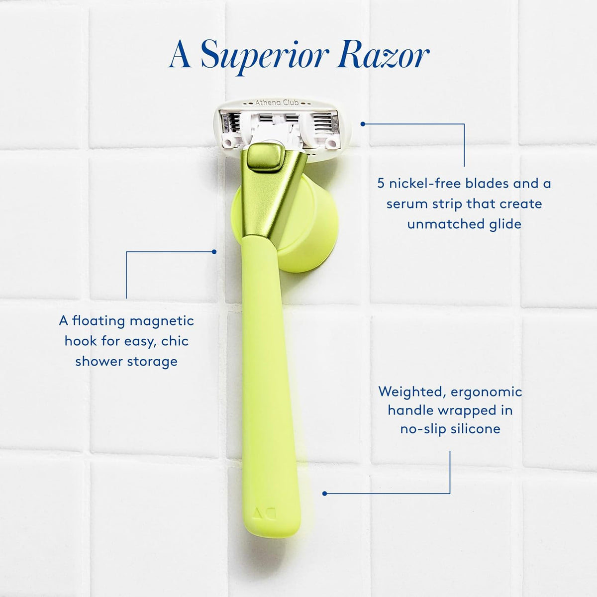 Women's Razor Shave Kit, 1 Matchpoint Razor Handle + 6 Blade Refills