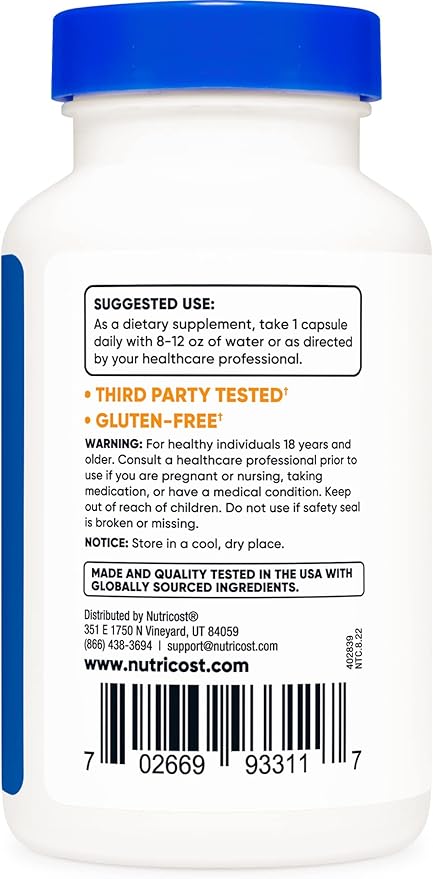 Nutricost DIM (Diindolylmethane) 300mg, 120 Capsules with BioPerine (2 Bottles)