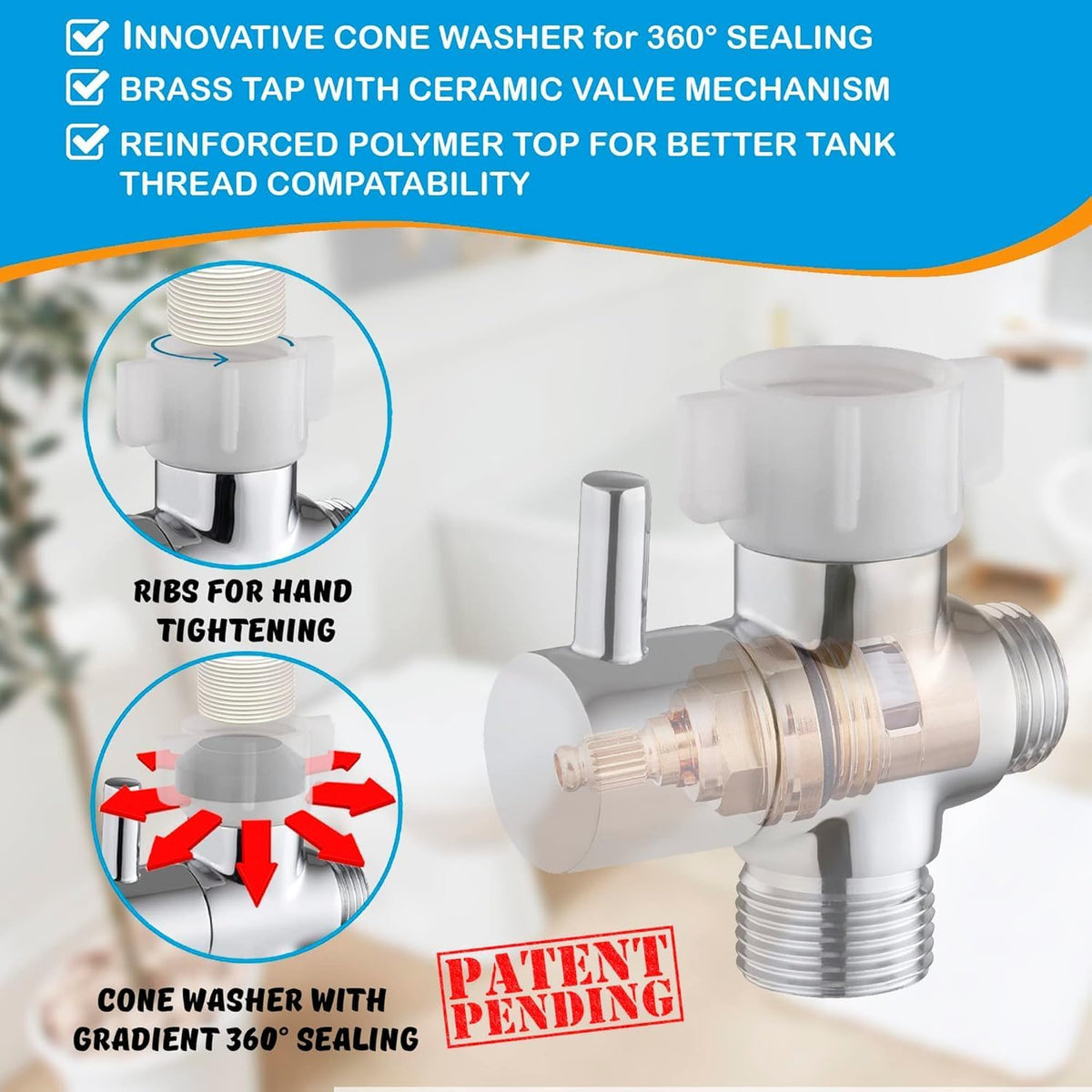 Premium Bidet Sprayer - Handheld Bide Jet Spray for Toilet | Adjustable Water Pressure | Leak-Proof Stainless Steel Toilet Bedit Sprayer | Muslim Shower | Cloth Diaper Washer | Bathroom Bidet