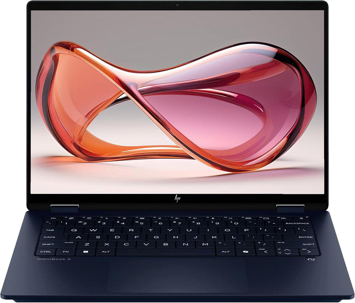 HP OmniBook X Flip 2-in-1 Copilot+ Laptop, Intel Ultra 7-256V, 16 GB LPDDR5x RAM, 2 TB PCIe SSD, 14" 2K (1920x1200) Touchscreen, Intel Arc 140V, Backlit Keyboard, W11 Pro, Atmospheric Blue