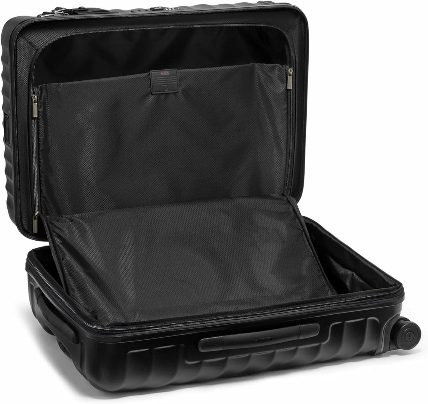 TUMI - 19 Degree Medium Checked Luggage 4 Wheeled Packing Case - Hard Shell Suitcase - 26.0" X 17.5" X 10.0" - Textured Black