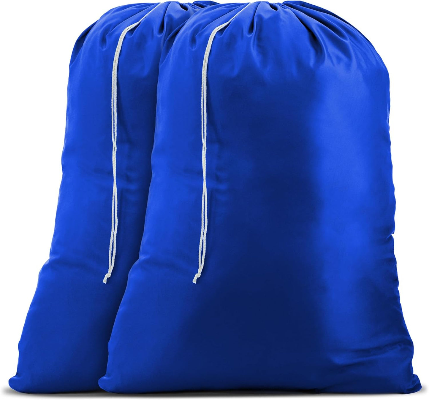 Handy Laundry Nylon XL - Large Capacity with Locking Drawstring, Machine Washable, Fits Laundry Baskets or Hampers, Holds 3 Loads of Clothes - Royal Blue (Pack of 2)