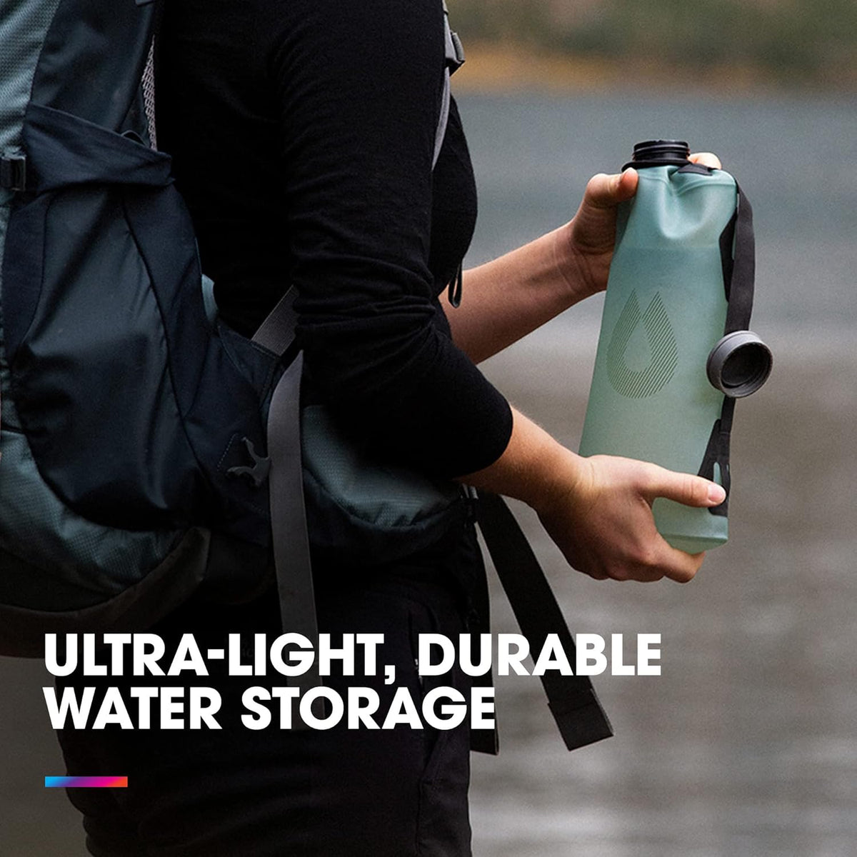 HydraPak Seeker - Collapsible Water Storage (6 Liter)- BPA & PVC Free Camping Hydration Reservoir Bag
