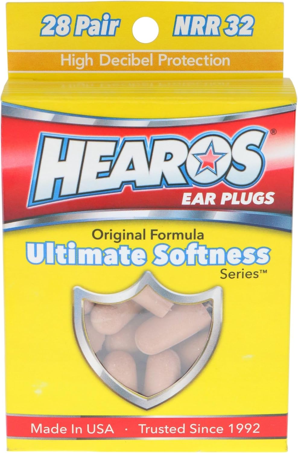 HEAROS Ultimate Softness Series Ear Plugs 28 Pair