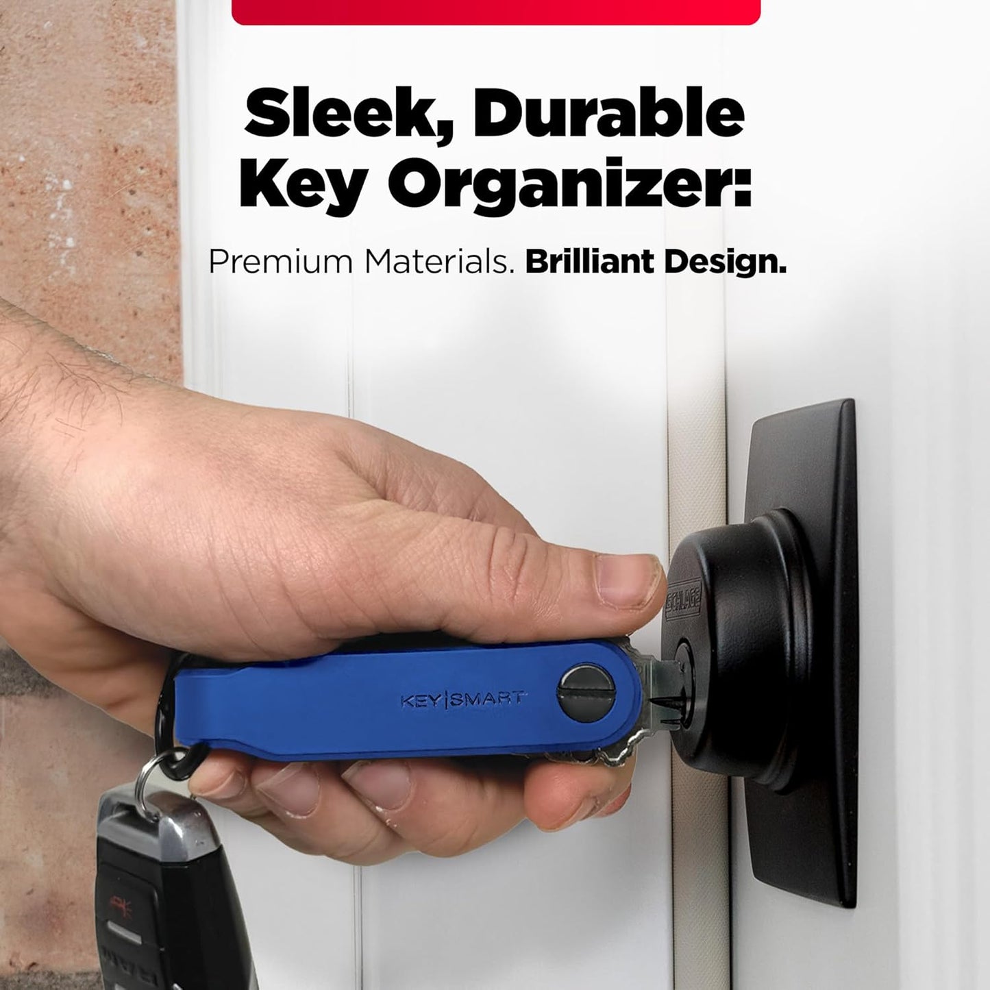 KeySmart Keychain Key Holder - Compact Key Organizer for Key Chain, EDC Key Chains, Key Ring Keychains