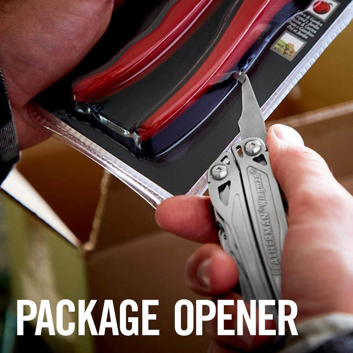 LEATHERMAN, Wingman Multitool with Spring-Action Pliers and Scissors, Stainless Steel with Nylon Sheath