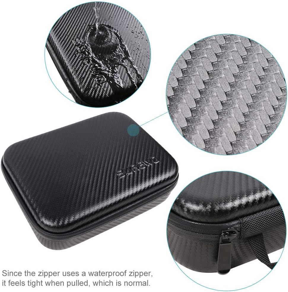 SUREWO Hard Case for GoPro,Surface-Waterproof Carrying Case Compatible with GoPro Hero 13/12/11/10/9/8/7/(2018)/6/5 Black,DJI Osmo Action,AKASO/Campark and More (Medium)
