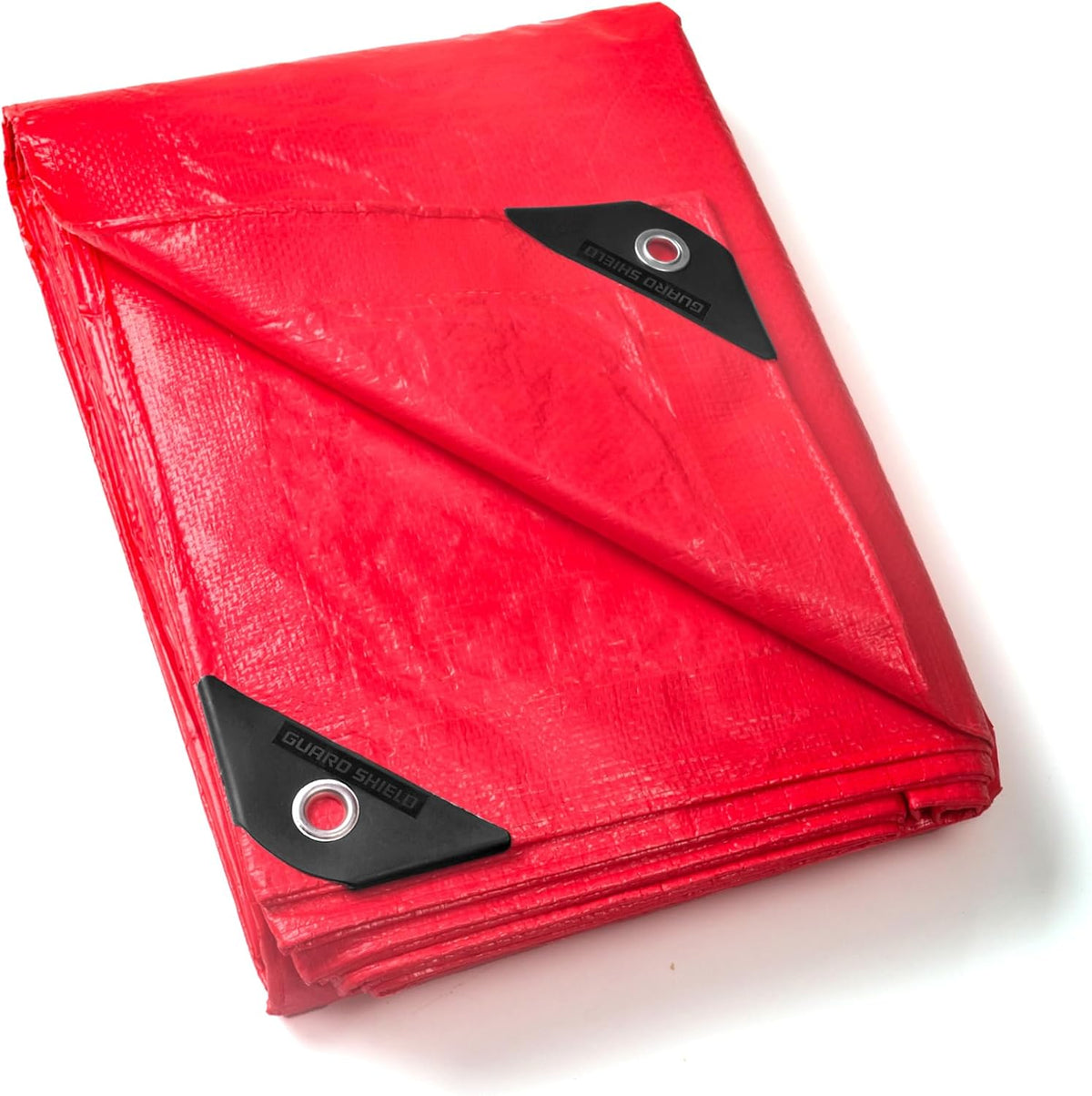 GUARD SHIELD Red Tarp 6x8 Feet Tarps High Visibility Outdoor Poly Cover Lightweight 6mil