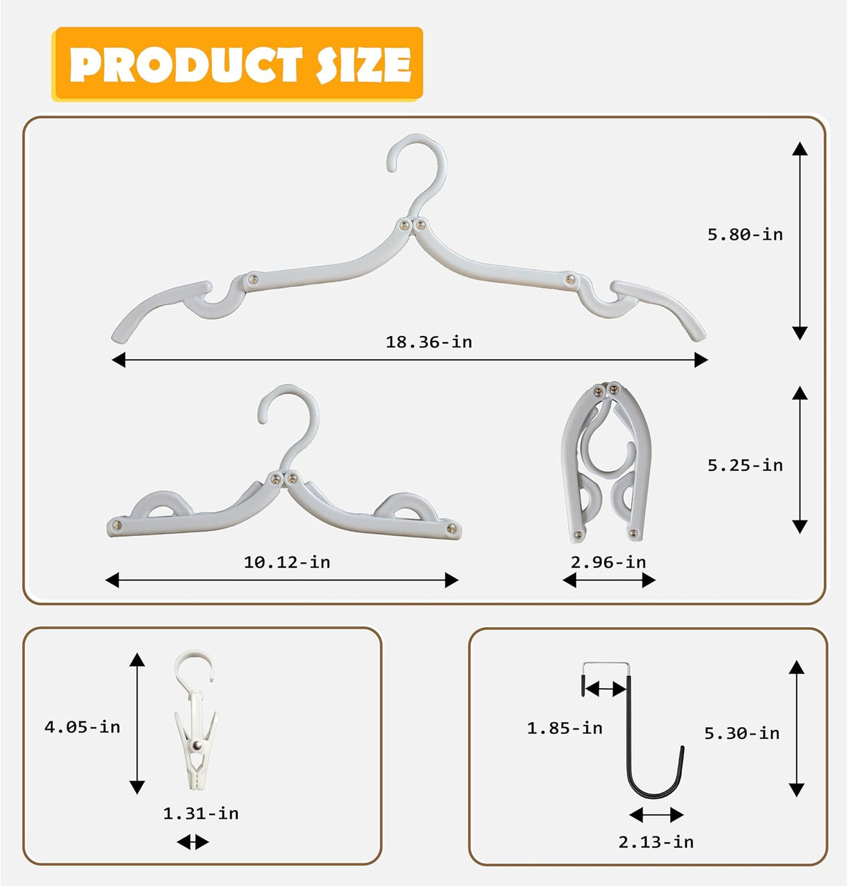 Over The Door Hooks Hanger,Foldable Portable Folding Hangers,Hanging Rack,Clips,Essentials for Cruise,Vacation,Camping,RV,Road Trip,Hotel,Business Travel, Student Apartment (Pink Box)