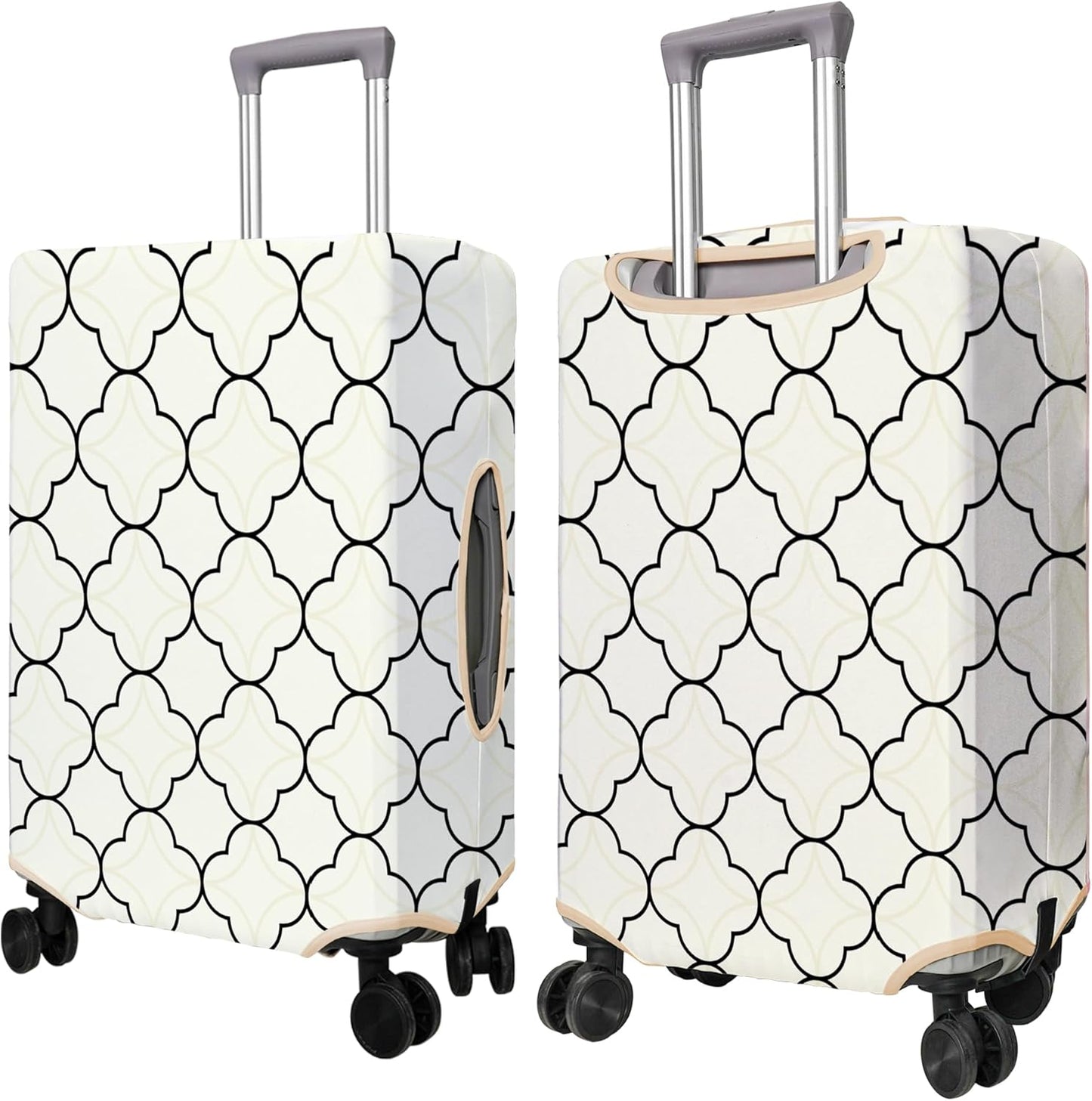 Travel Luggage Cover Suitcase Protector Fits 18-32 Inch Wheel Covers PatternedTravel Related Items Flower Luggage Protector Elastic L