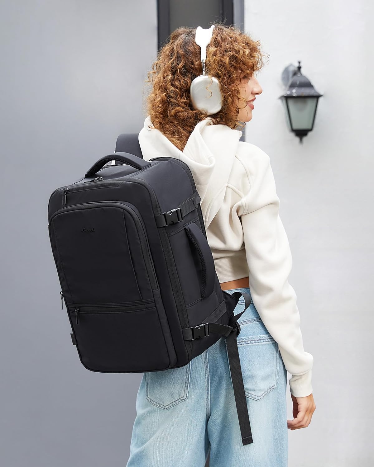 LOVEVOOK Travel Backpack for Women & Men, 60L Large Carry On Backpack Airline Approved, TSA Personal Item Weekender Bag, Water Resistant Laptop Backpacks with 3 Packing Cubes for Travel Essentials